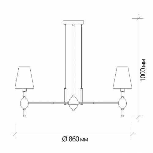 Подвесная люстра Escada Elegy 2106/8S фото 3