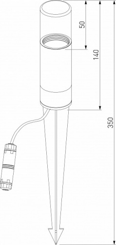 Наземный низкий светильник Elektrostandard Hidden a066035 фото 3