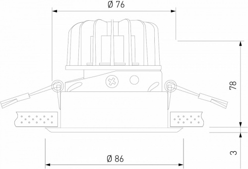 Встраиваемый светильник Elektrostandard Osti a062938 фото 2