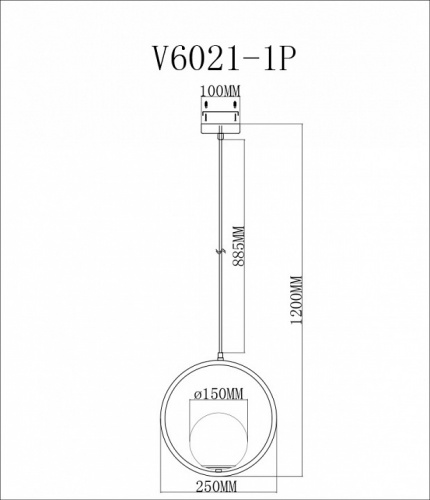 Подвесной светильник Moderli Barocco V6021-1P фото 3