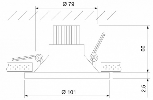 Встраиваемый светильник Elektrostandard 15267/LED a055722 фото 3