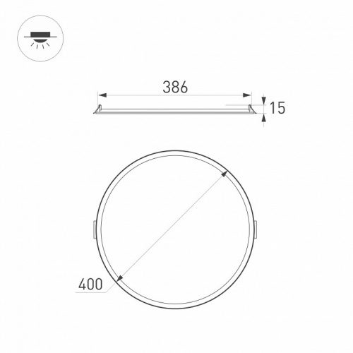 Встраиваемый светильник Arlight DL EDGE 036073 фото 2