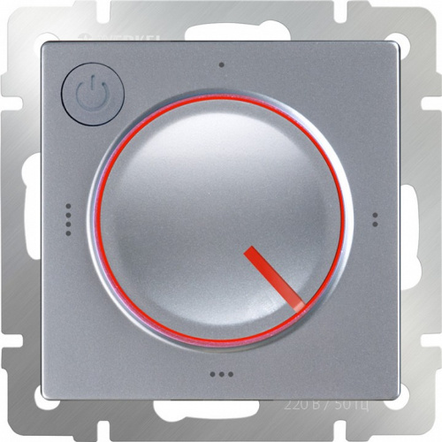 Терморегулятор электромеханический для теплого пола Werkel серебряный W1151106 фото 8