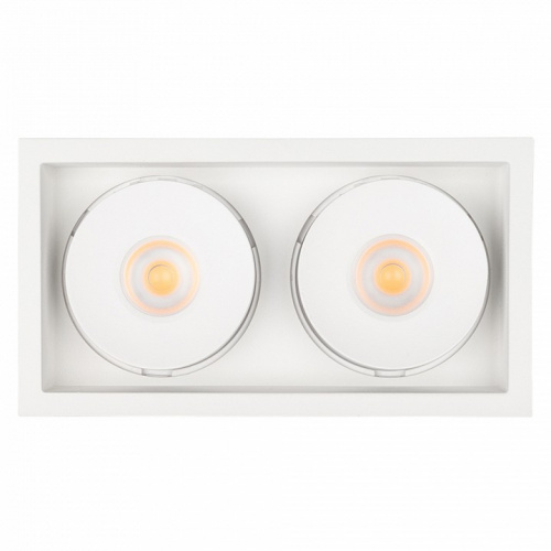 Встраиваемый светильник Arlight CL-SIMPLE-S148x80-2x9W Warm3000 (WH, 45 deg) 026876 фото 7