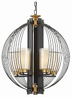 Подвесная люстра LUMINA DECO Ponti LDP 1245-5 BK+MD