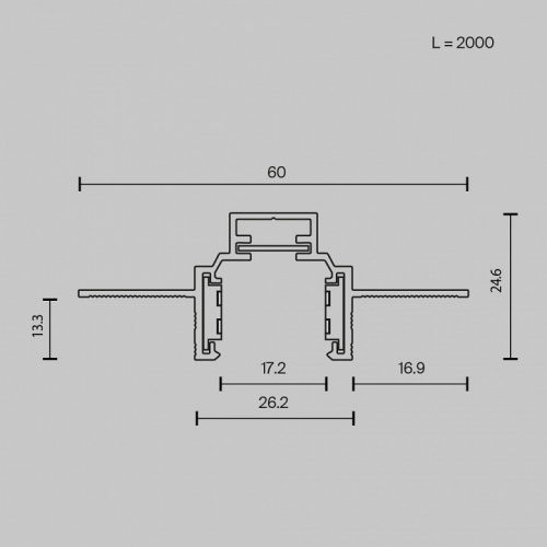 Трек встраиваемый Maytoni Busbar trunkings Exility TRXM034-422B фото 3