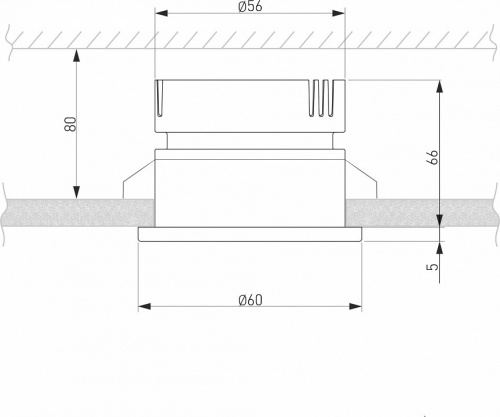 Встраиваемый светильник Elektrostandard Nuta a056780 фото 2