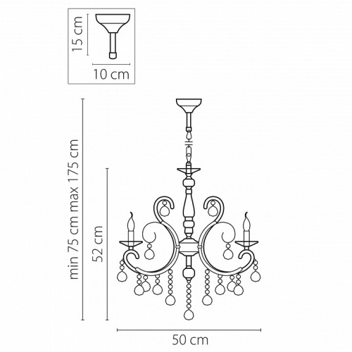 Подвесная люстра Osgona Elegante 708054 фото 2