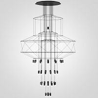 Подвесная люстра Imperiumloft Vibia Wireflow 40.1637-0