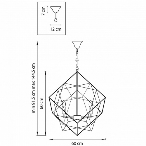 Подвесная люстра Lightstar Gabbia 732267 фото 3