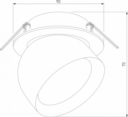 Встраиваемый светильник Elektrostandard Uno a065455 фото 3