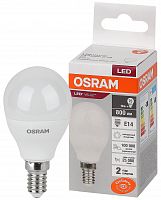 Лампа светодиодная LED 10 Вт E14 4000К 800Лм шарик 220 В (замена 75Вт) OSRAM