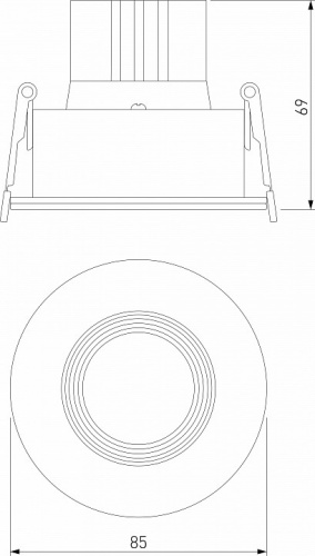 Встраиваемый светильник Elektrostandard Artis a066136 фото 3