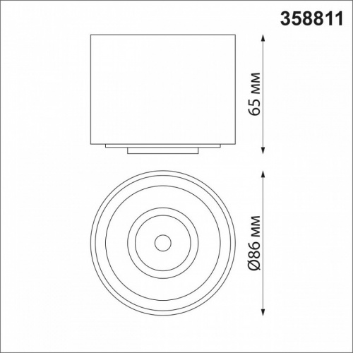 Накладной светильник Novotech Gesso 358811 фото 3