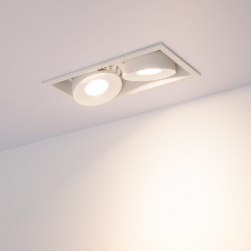 Встраиваемый светильник Arlight CL-SIMPLE-S148x80-2x9W Warm3000 (WH, 45 deg) 026876 фото 5
