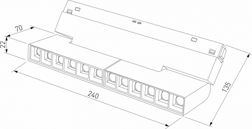 Накладной светильник Elektrostandard Slim Magnetic a066540 фото 3