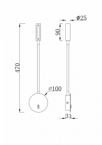 Бра Maytoni Stem C035WL-L3W3K фото 4