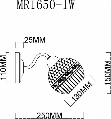 Бра MyFar Frank MR1650-1W фото 3