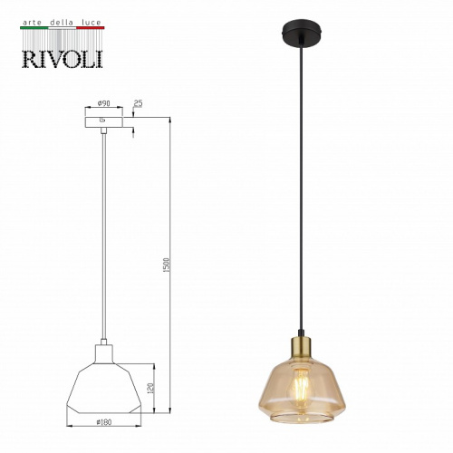 Подвесной светильник Rivoli Ada Б0055363 фото 3