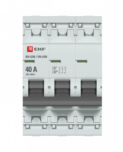Выключатель нагрузки 3P 40А ВН-63N PROxima фото 2