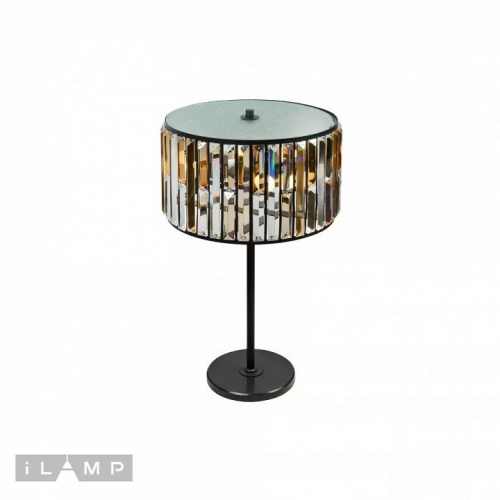 Настольная лампа декоративная iLamp Royal 10390-3T BK фото 2