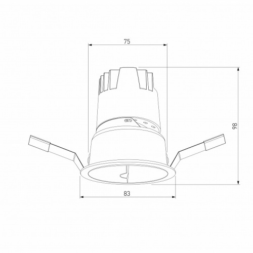 Встраиваемый светильник Elektrostandard Inline a064611 фото 3