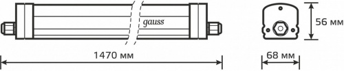 Накладной светильник Gauss UNIVERSAL 843425345 фото 3