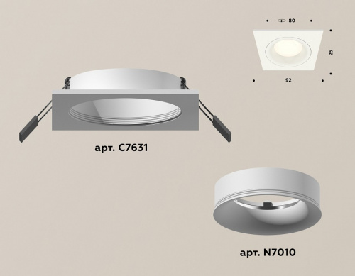 Встраиваемый светильник Ambrella Light XC XC7631001 фото 2