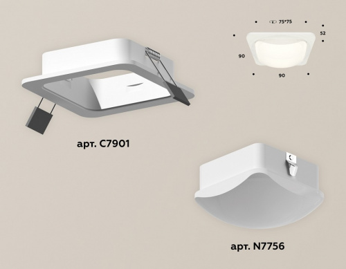 Встраиваемый светильник Ambrella Light XC XC7901014 фото 2