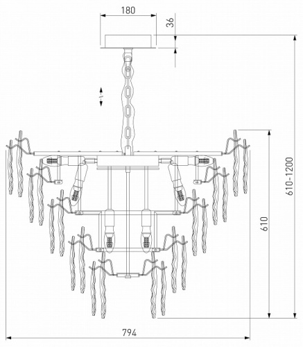 Подвесная люстра Bogate's Leaf 369 фото 3