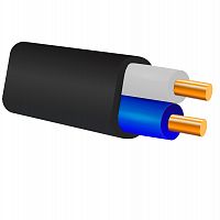 Кабель силовой ВВГ-Пнг(А)-LS 2х1.5ок (N) - 0.66 ТРТС