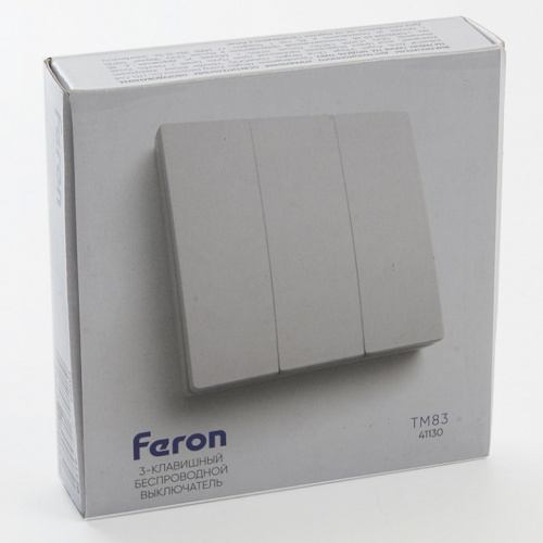 Выключатель беспроводной трехклавишный Feron Saffit TM83 41130 фото 7