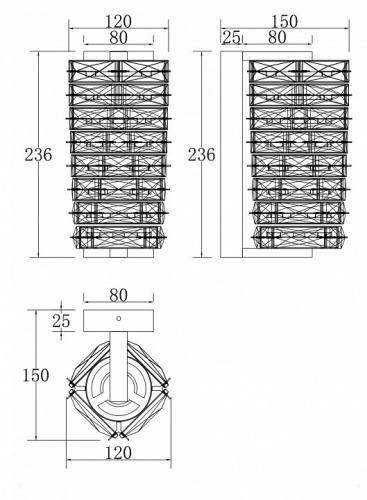 Бра Maytoni Coil MOD124WL-L6CH3K фото 3